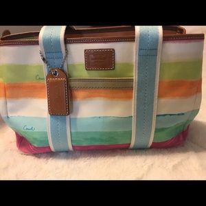 Coach cloth handbag
